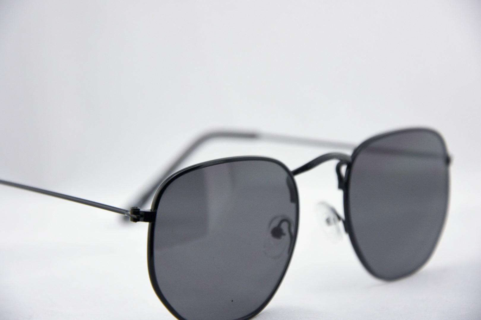 Retro Blinds | Black Hexagon Sunglasses image 1