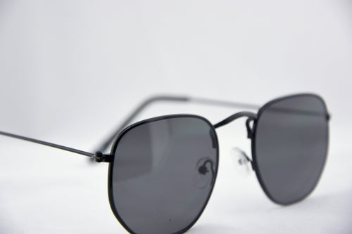 Retro Blinds | Black Hexagon Sunglasses image 1